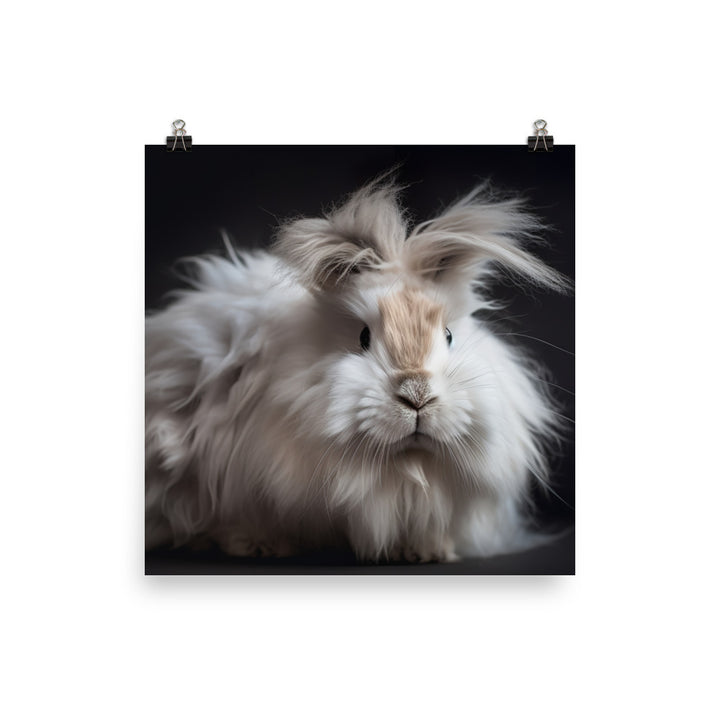 Gorgeous Lionhead Bunny Photo paper poster - PosterfyAI.com
