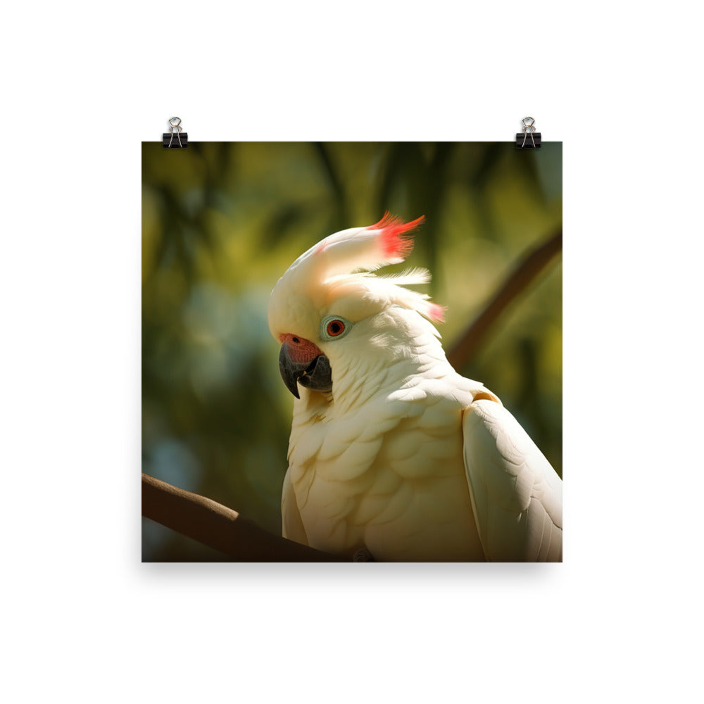 Moluccan Cockatoo Photo paper poster - PosterfyAI.com