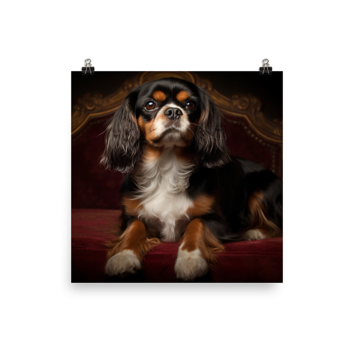 Cavalier King Charles Spaniel Photo paper poster - PosterfyAI.com