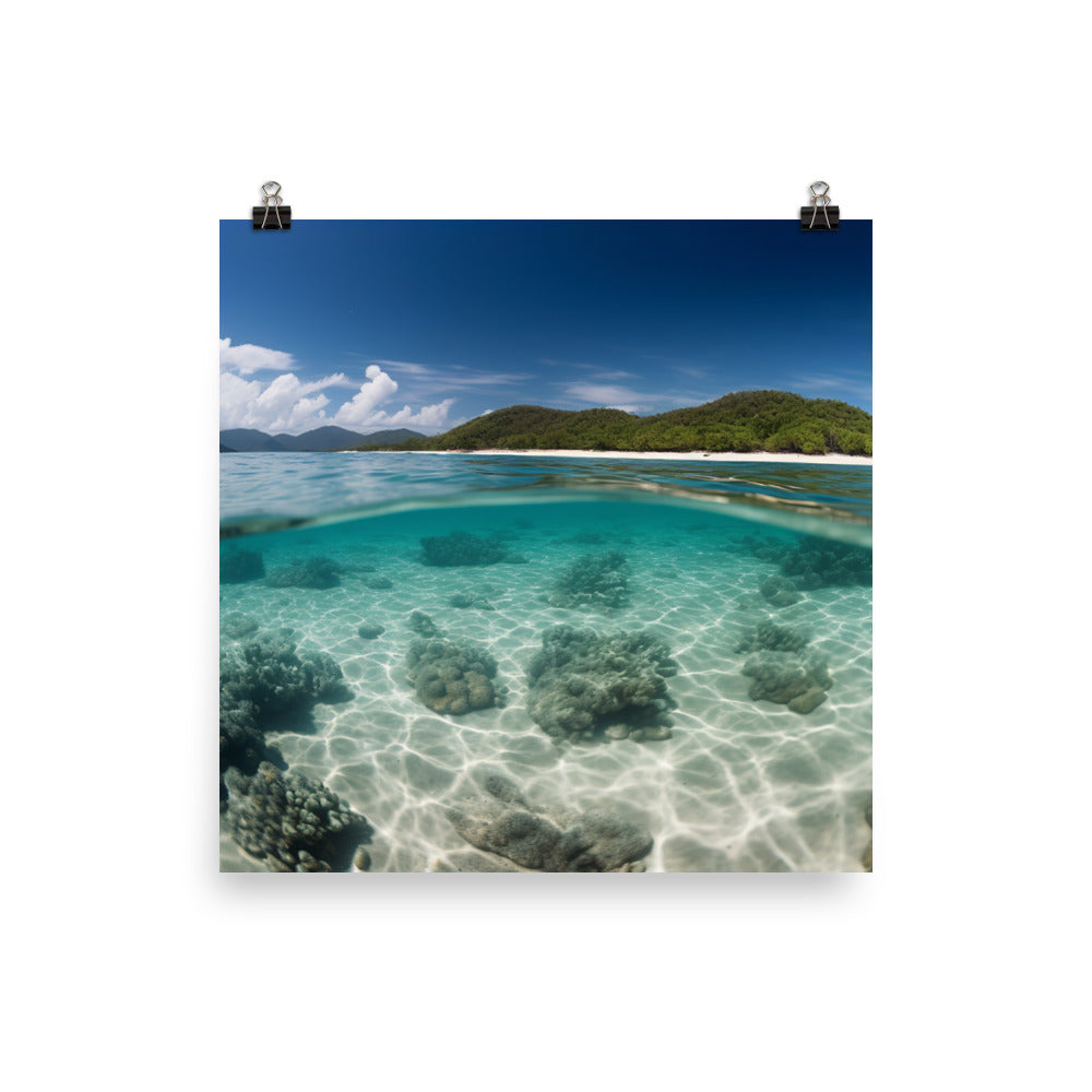 Great Barrier Reef photo paper poster - Posterfy.AI