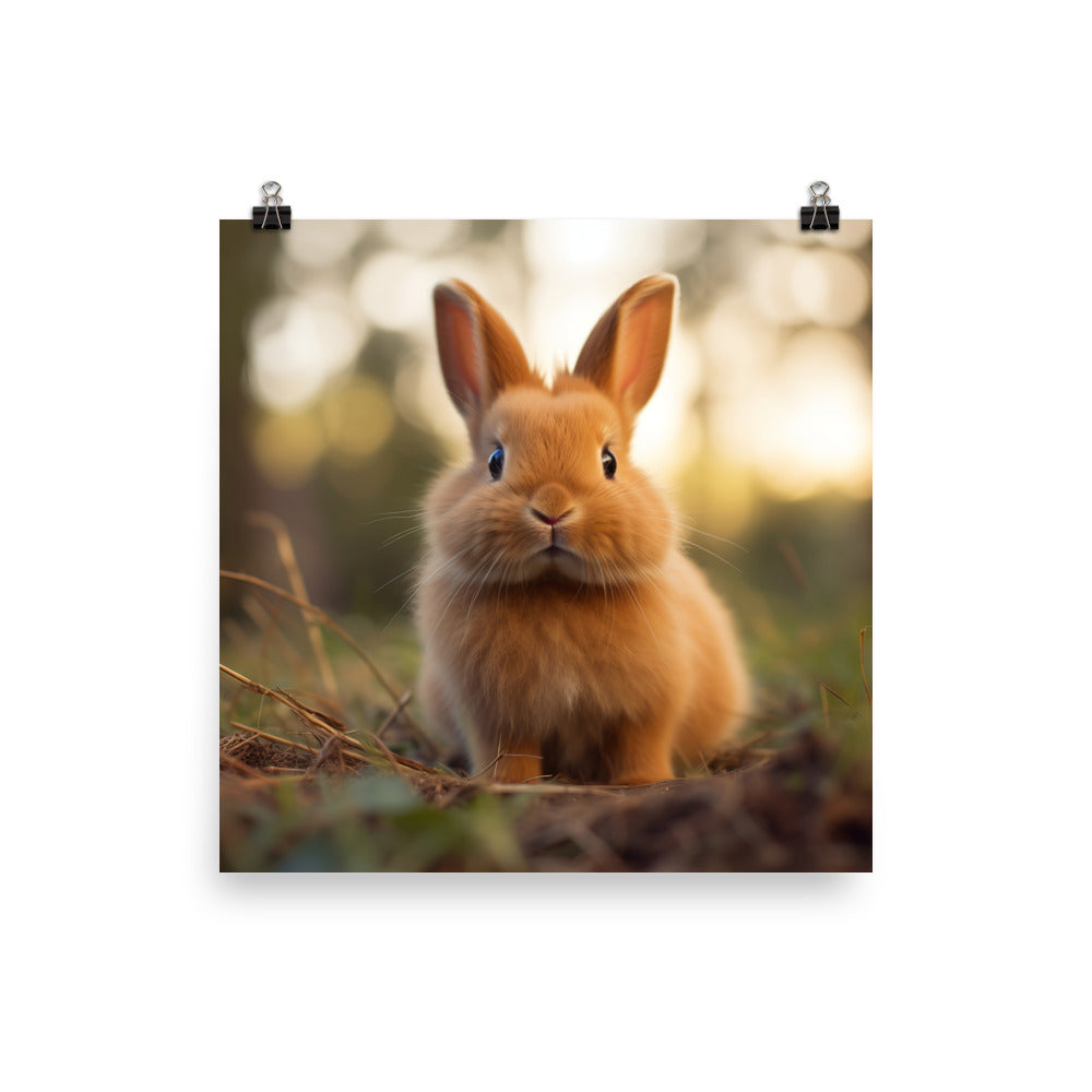 Adorable Cinnamon Fluffball Photo paper poster - PosterfyAI.com