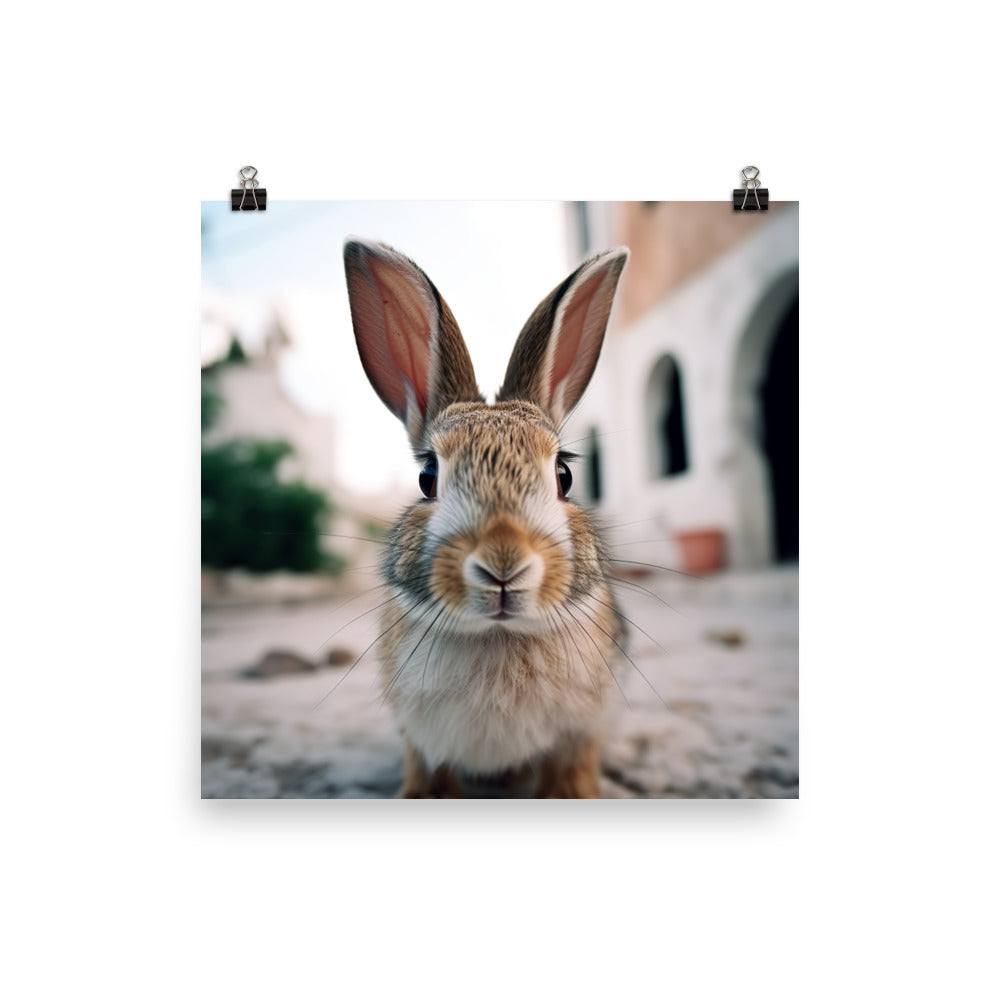 Charming Havana Bunny Photo paper poster - PosterfyAI.com