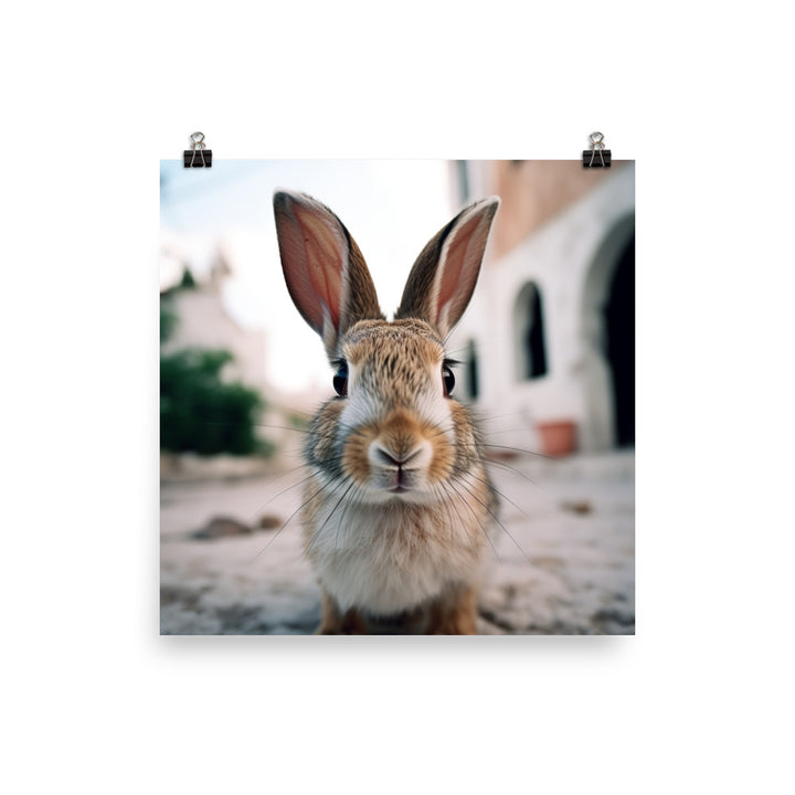Charming Havana Bunny Photo paper poster - PosterfyAI.com