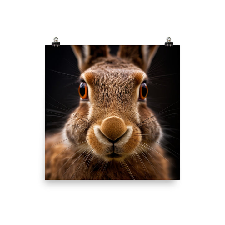 Charming Belgian Hare Photo paper poster - PosterfyAI.com
