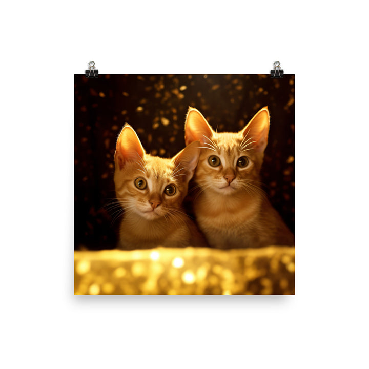 Bombay Kittens Photo paper poster - PosterfyAI.com