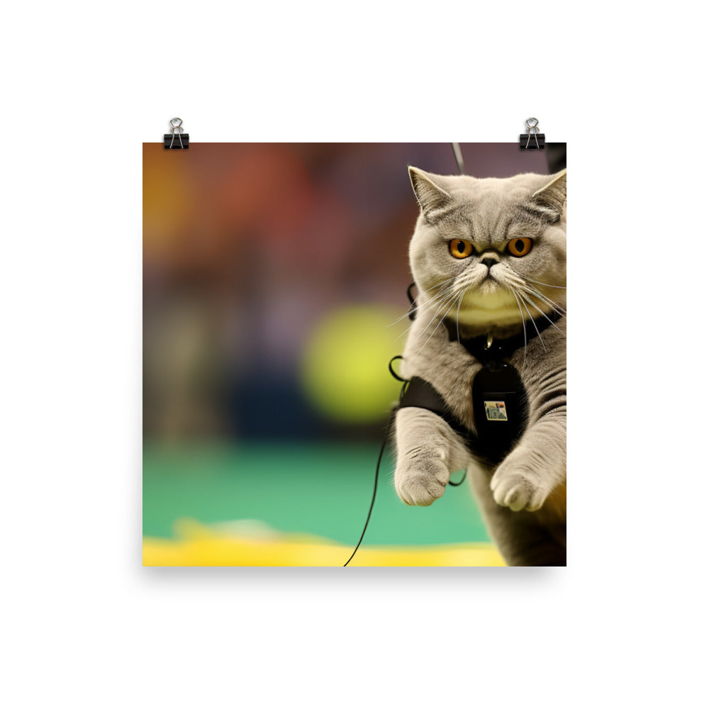 Exotic Shorthair Referee Photo paper poster - PosterfyAI.com
