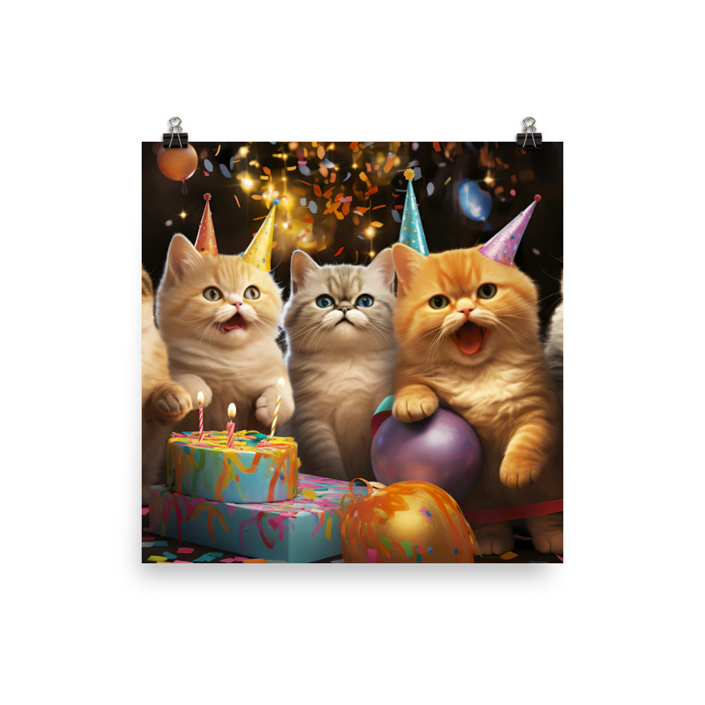 Exotic Shorthair Photo paper poster - PosterfyAI.com