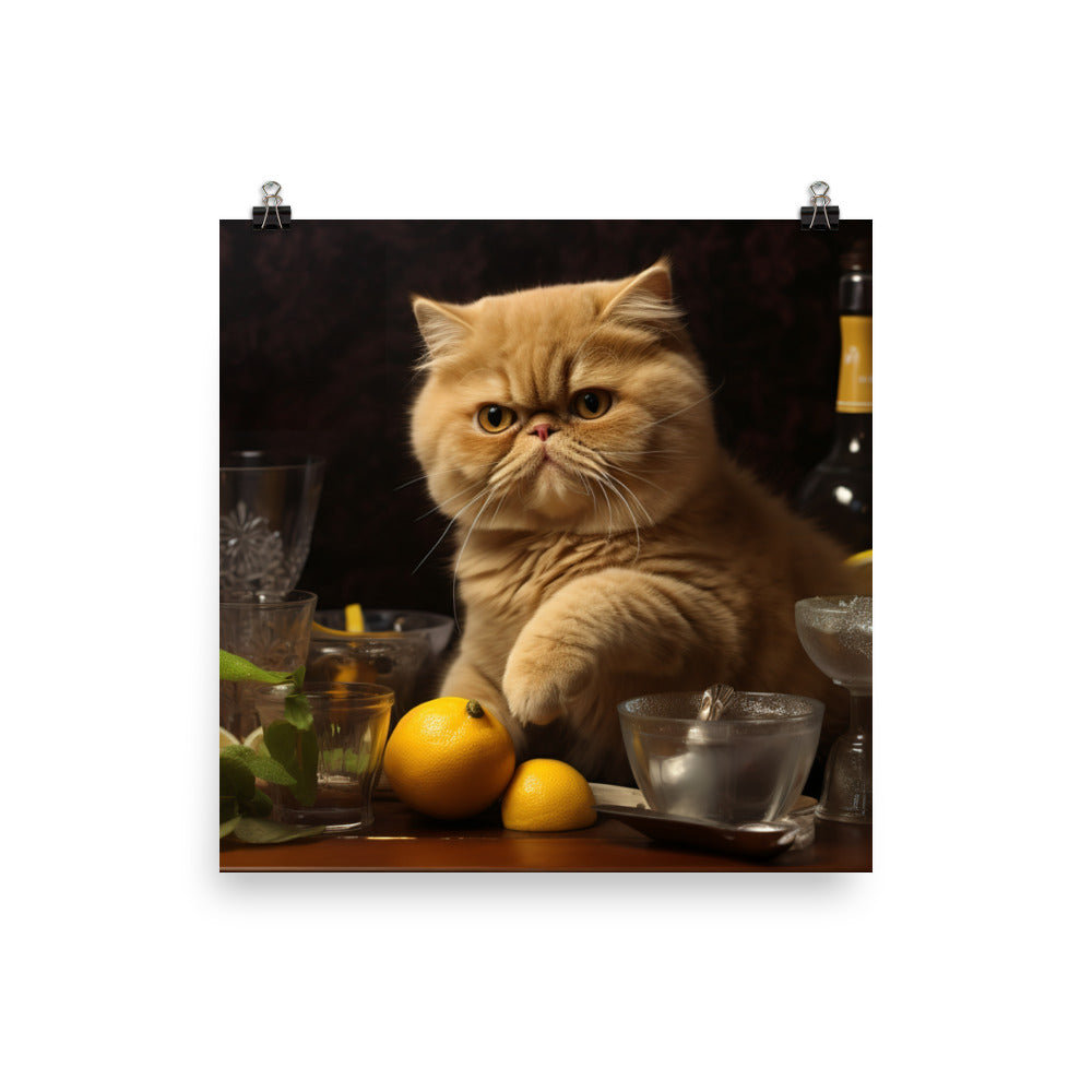 Exotic Shorthair Photo paper poster - PosterfyAI.com