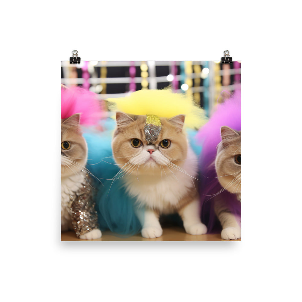 Exotic Shorthair Photo paper poster - PosterfyAI.com