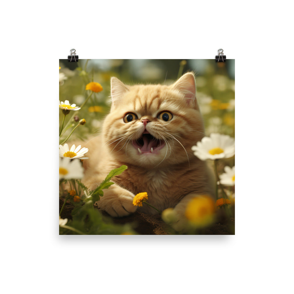 Exotic Shorthair Photo paper poster - PosterfyAI.com