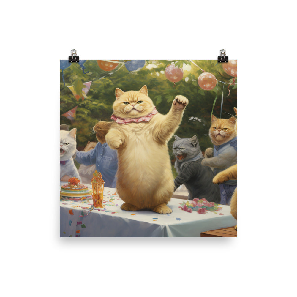 Exotic Shorthair Photo paper poster - PosterfyAI.com