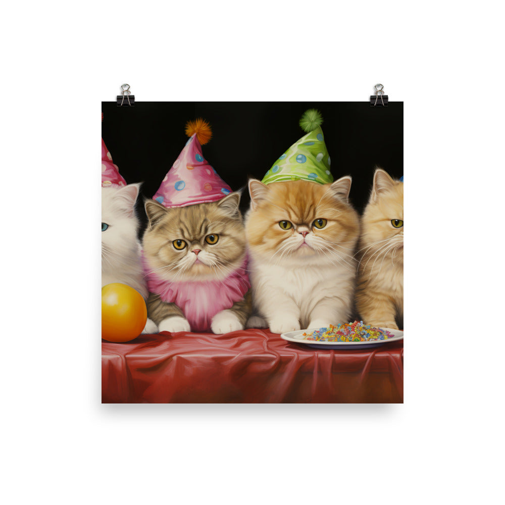 Exotic Shorthair Photo paper poster - PosterfyAI.com
