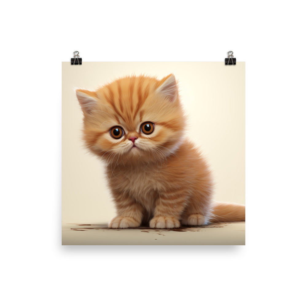 Exotic Shorthair Photo paper poster - PosterfyAI.com