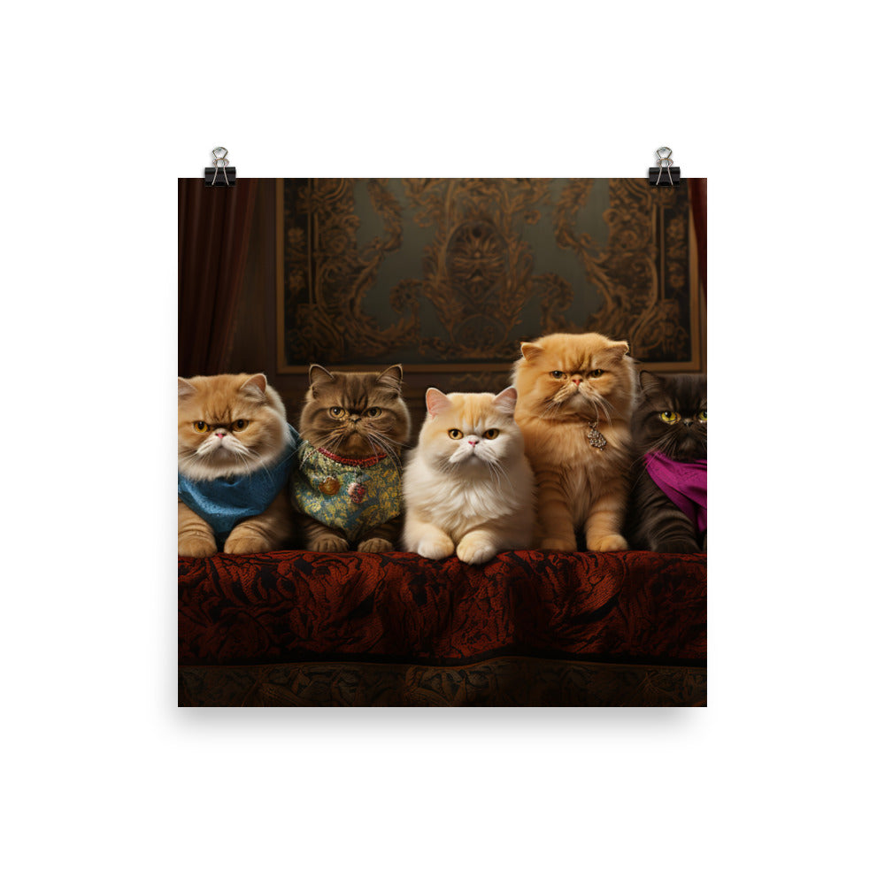 Exotic Shorthair Photo paper poster - PosterfyAI.com