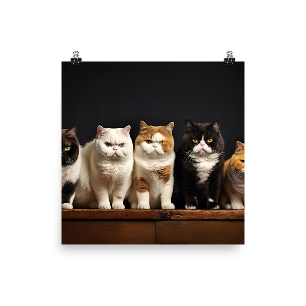Exotic Shorthair Photo paper poster - PosterfyAI.com