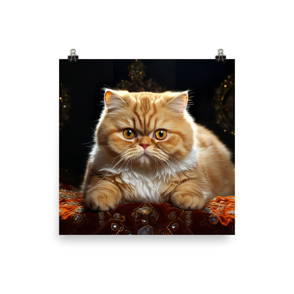 Exotic Shorthair Photo paper poster - PosterfyAI.com