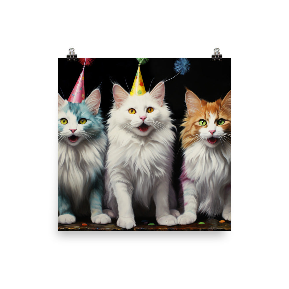Turkish Van Photo paper poster - PosterfyAI.com