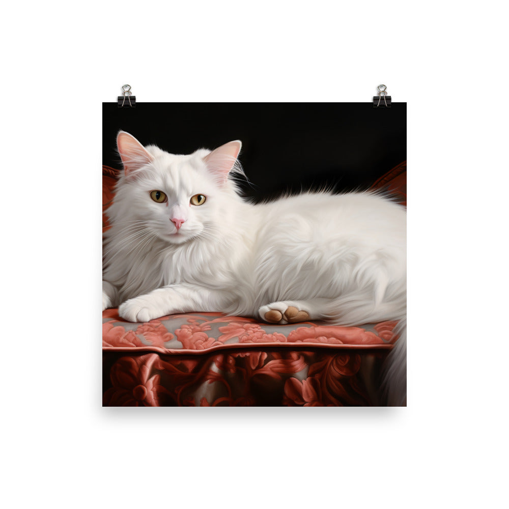 Turkish Van Photo paper poster - PosterfyAI.com