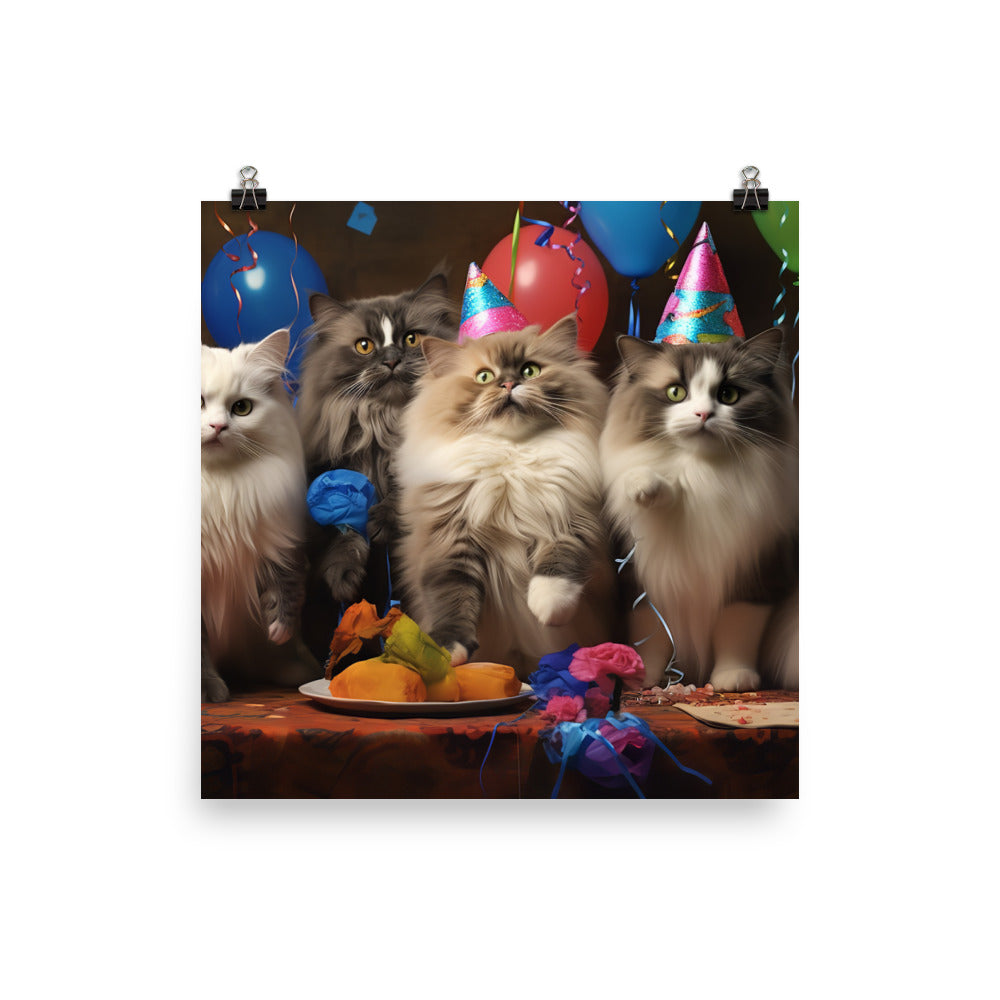 Ragdoll Photo paper poster - PosterfyAI.com