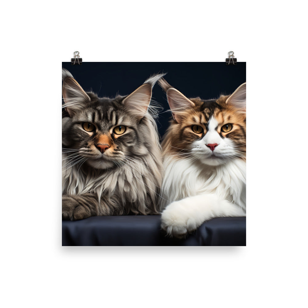 Maine Coon Photo paper poster - PosterfyAI.com