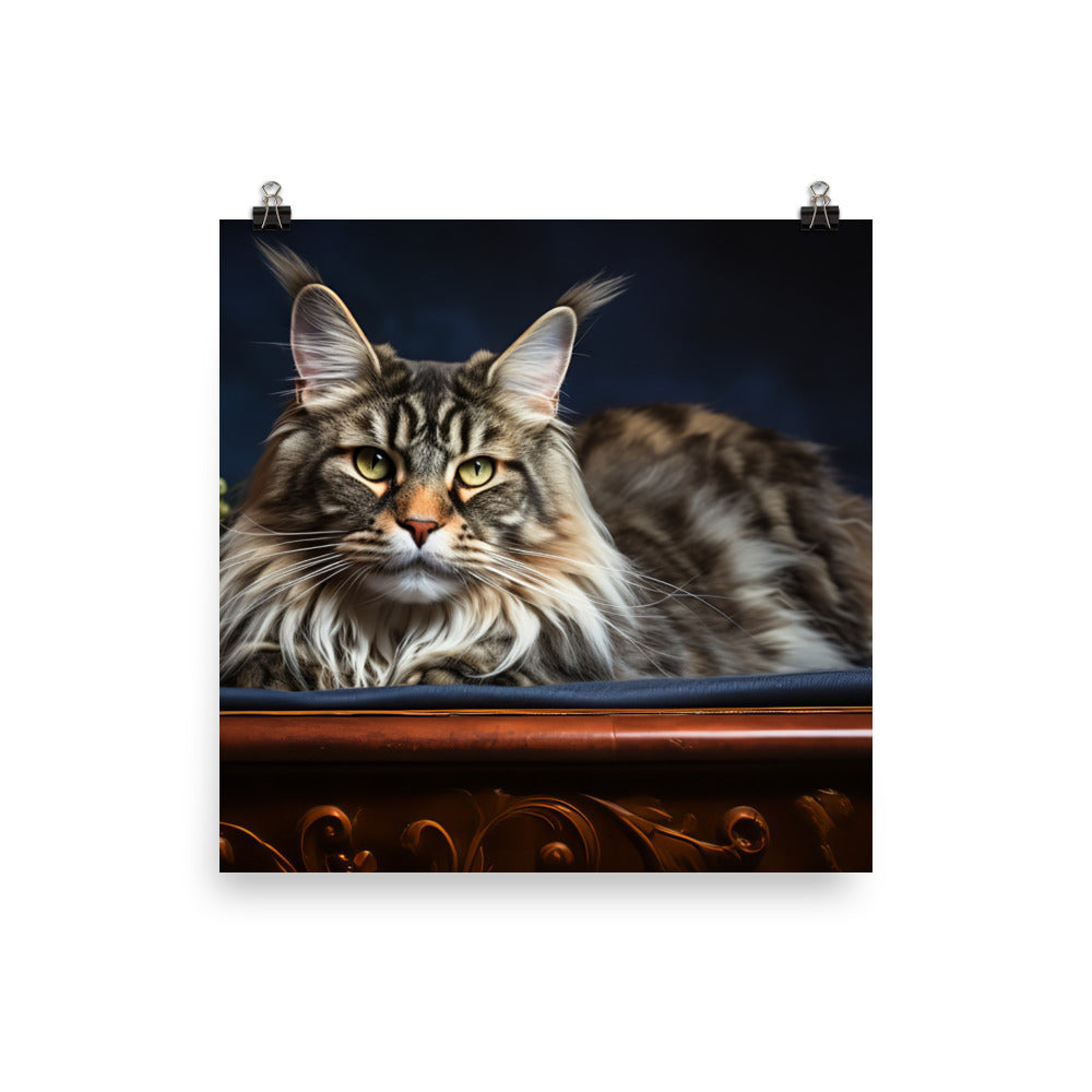 Maine Coon Photo paper poster - PosterfyAI.com