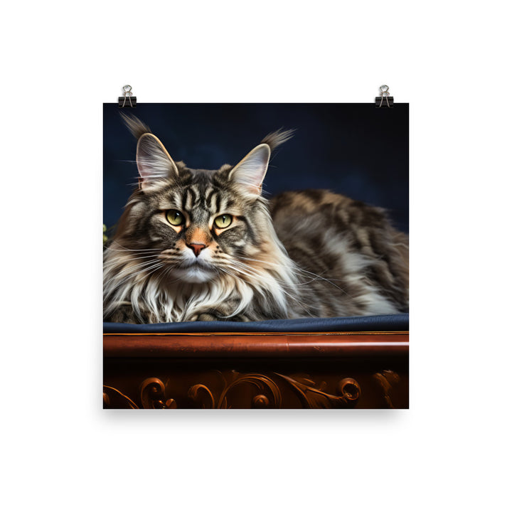 Maine Coon Photo paper poster - PosterfyAI.com