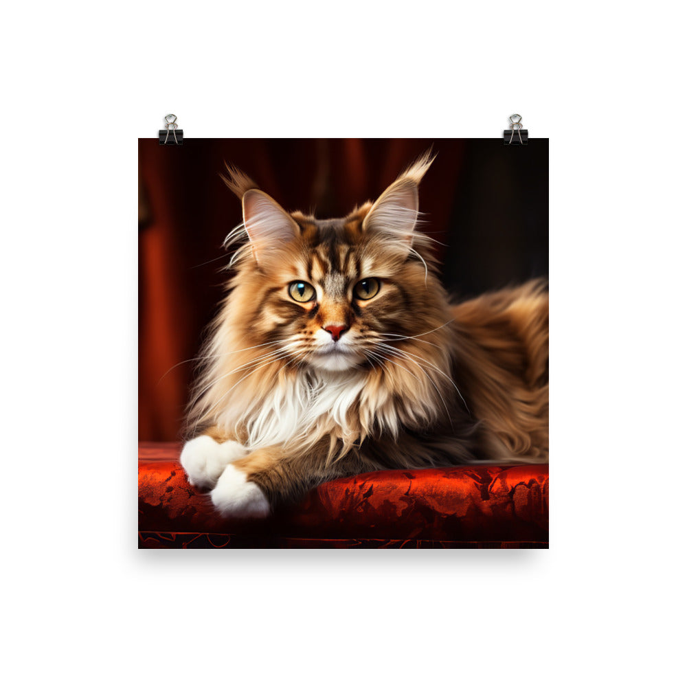 Maine Coon Photo paper poster - PosterfyAI.com