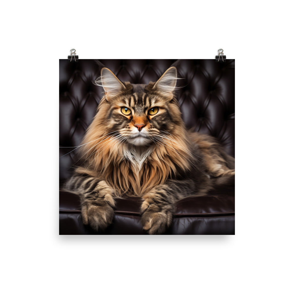 Maine Coon Photo paper poster - PosterfyAI.com