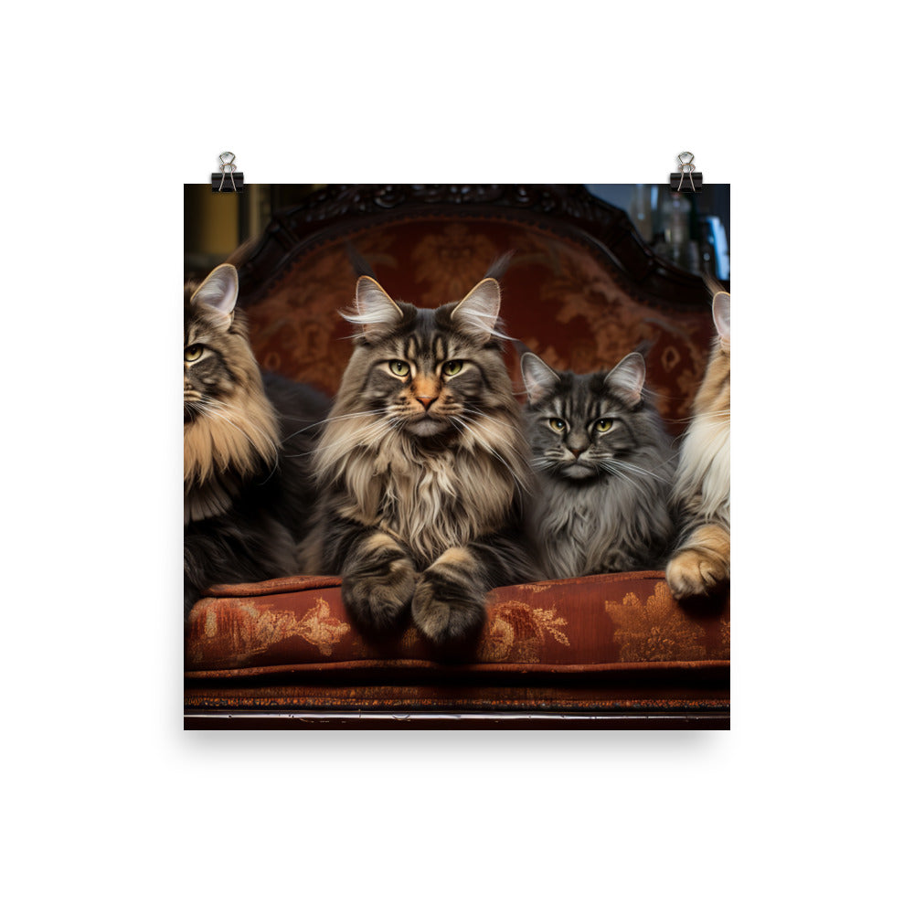 Maine Coon Photo paper poster - PosterfyAI.com