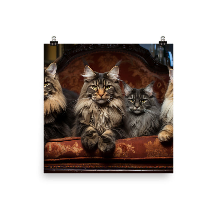 Maine Coon Photo paper poster - PosterfyAI.com