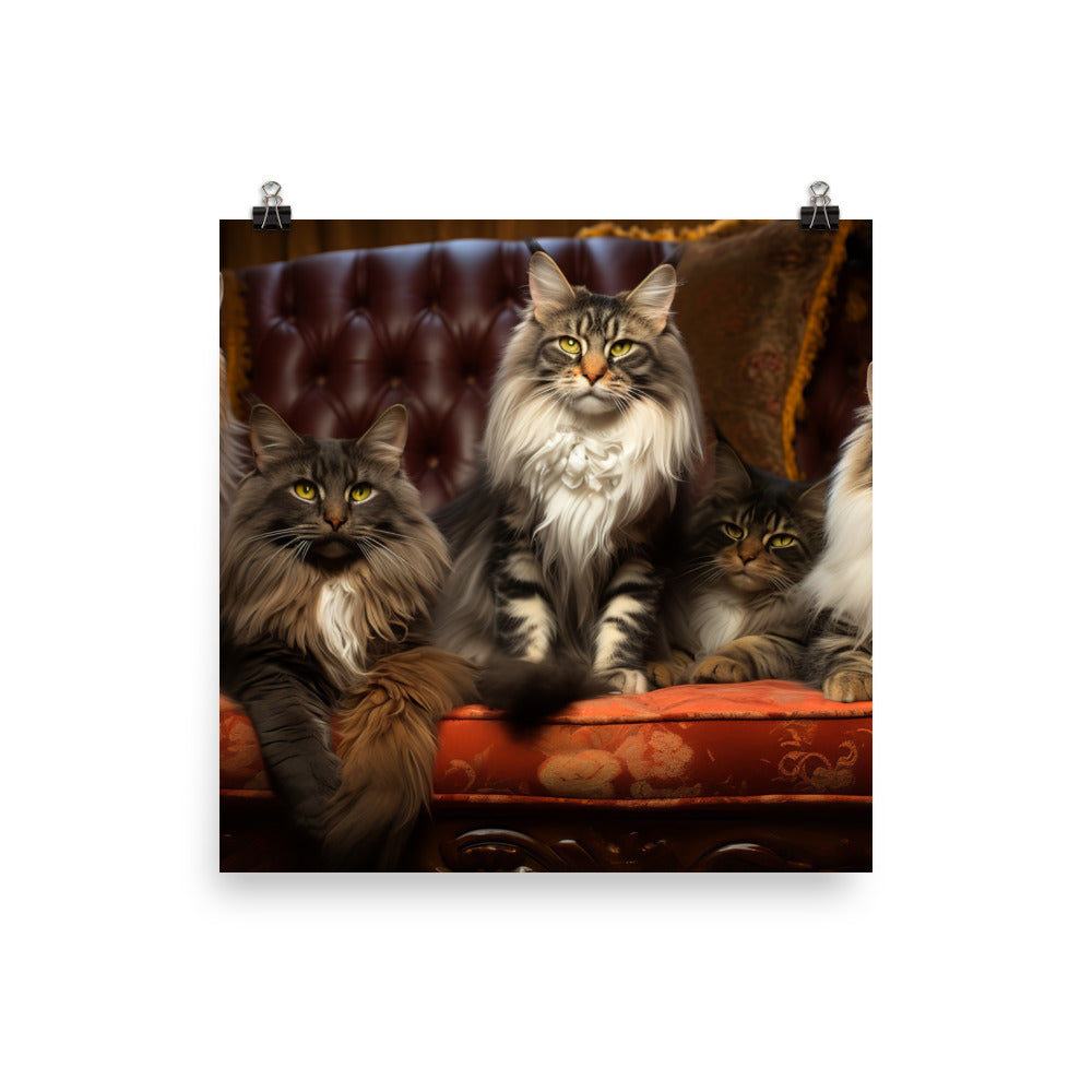 Maine Coon Photo paper poster - PosterfyAI.com