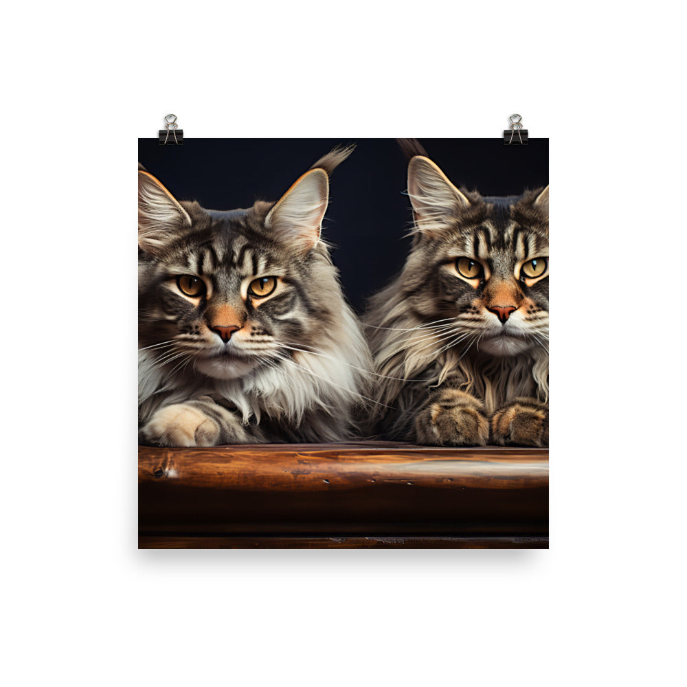Maine Coon Photo paper poster - PosterfyAI.com