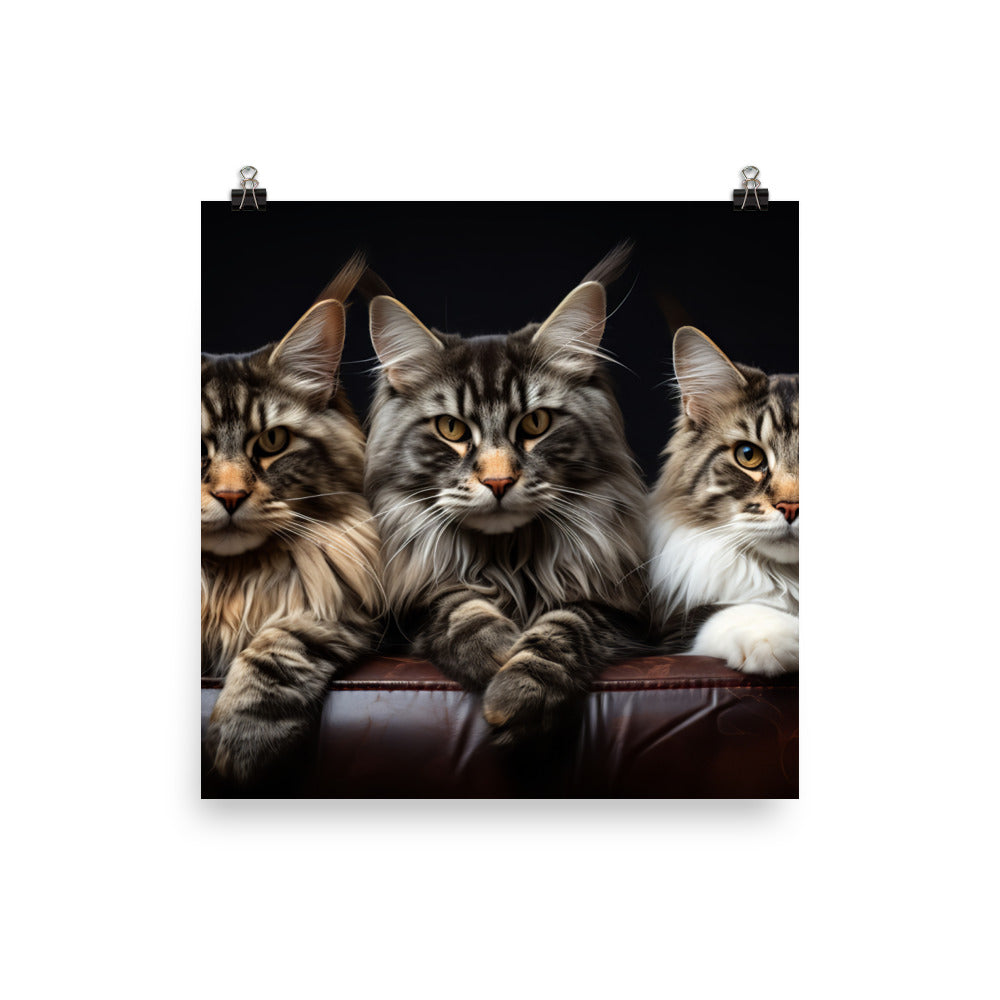 Maine Coon Photo paper poster - PosterfyAI.com