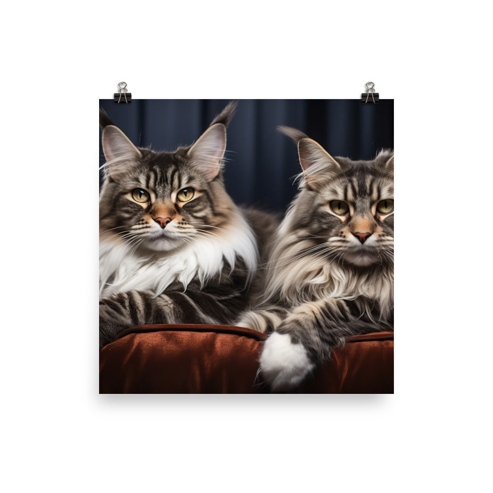 Maine Coon Photo paper poster - PosterfyAI.com