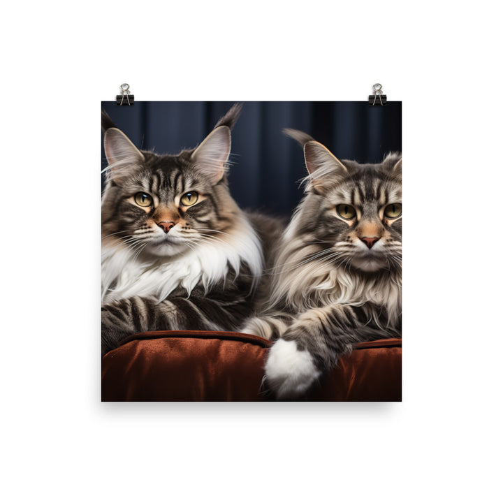 Maine Coon Photo paper poster - PosterfyAI.com