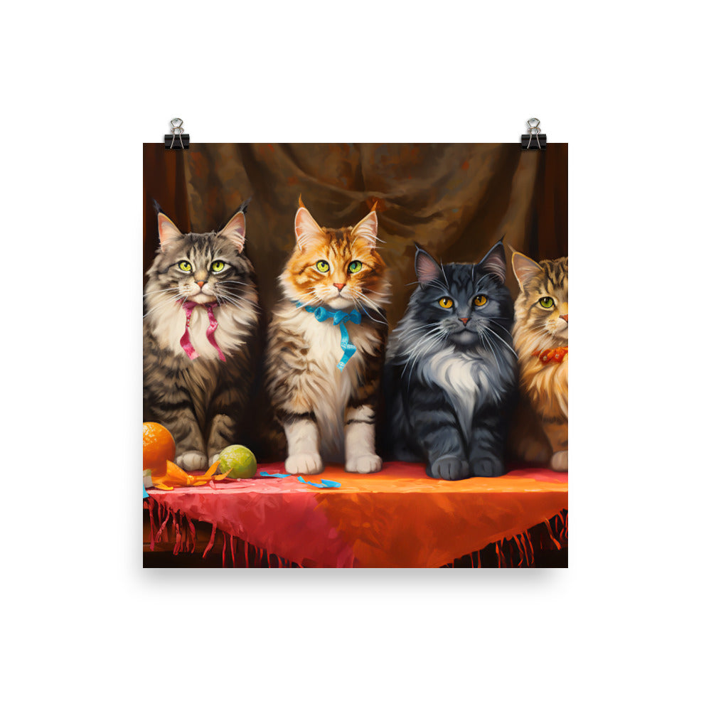 Maine Coon Photo paper poster - PosterfyAI.com