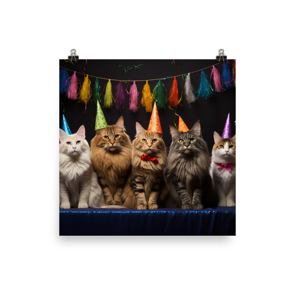 Maine Coon Photo paper poster - PosterfyAI.com