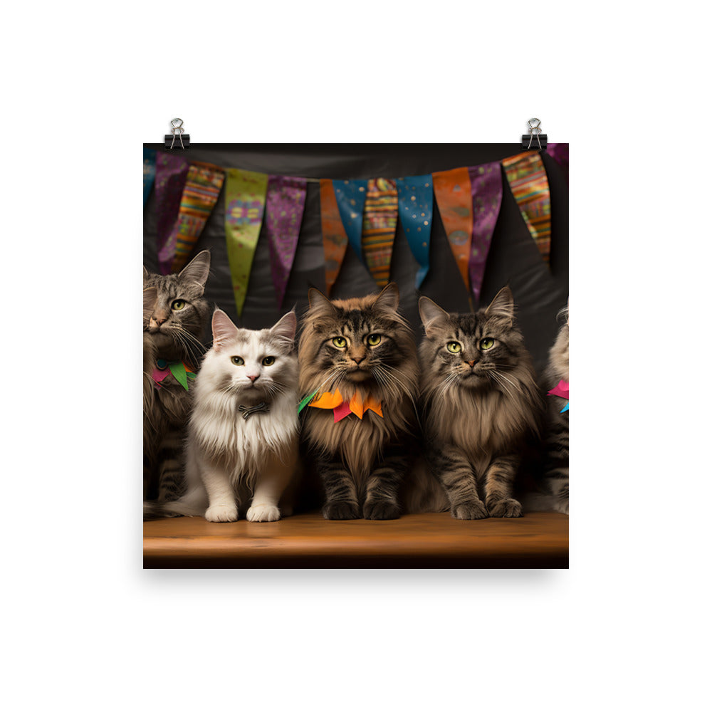 Maine Coon Photo paper poster - PosterfyAI.com