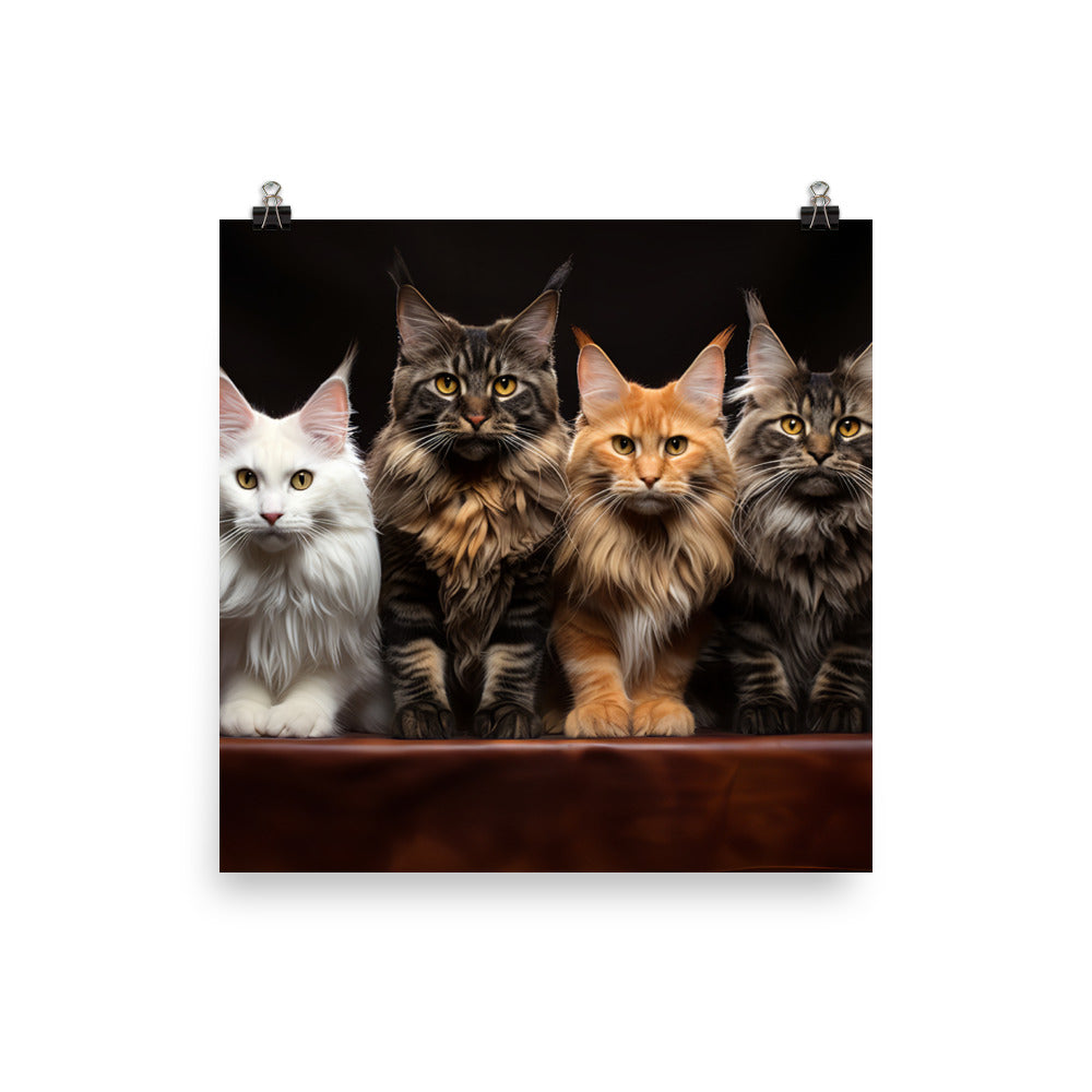 Maine Coon Photo paper poster - PosterfyAI.com
