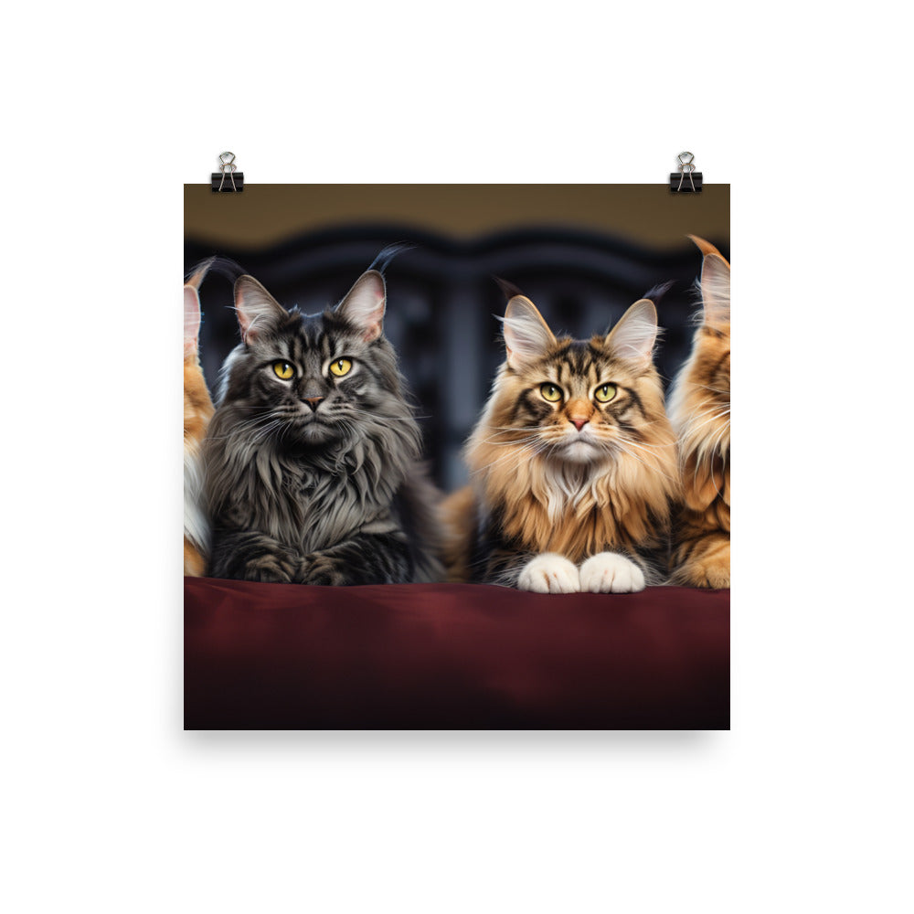 Maine Coon Photo paper poster - PosterfyAI.com