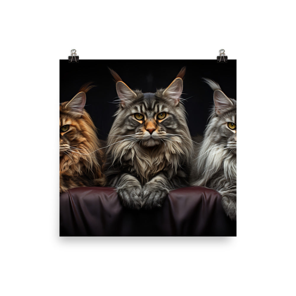Maine Coon Photo paper poster - PosterfyAI.com