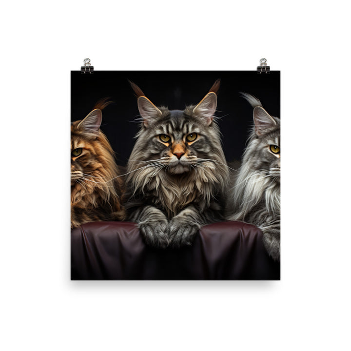 Maine Coon Photo paper poster - PosterfyAI.com