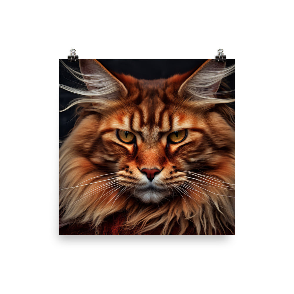 Maine Coon Photo paper poster - PosterfyAI.com