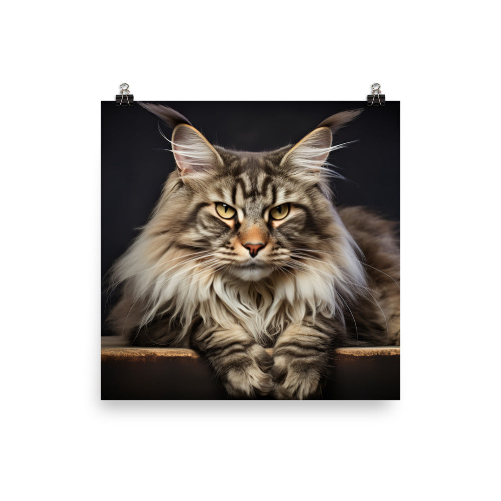 Maine Coon Photo paper poster - PosterfyAI.com