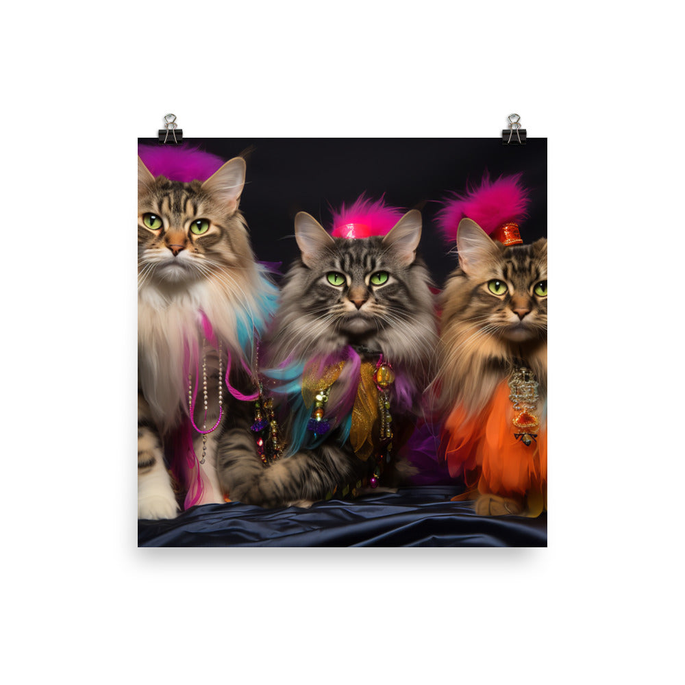 Maine Coon Photo paper poster - PosterfyAI.com