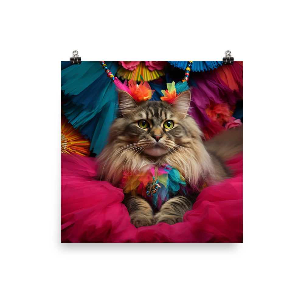 Maine Coon Photo paper poster - PosterfyAI.com