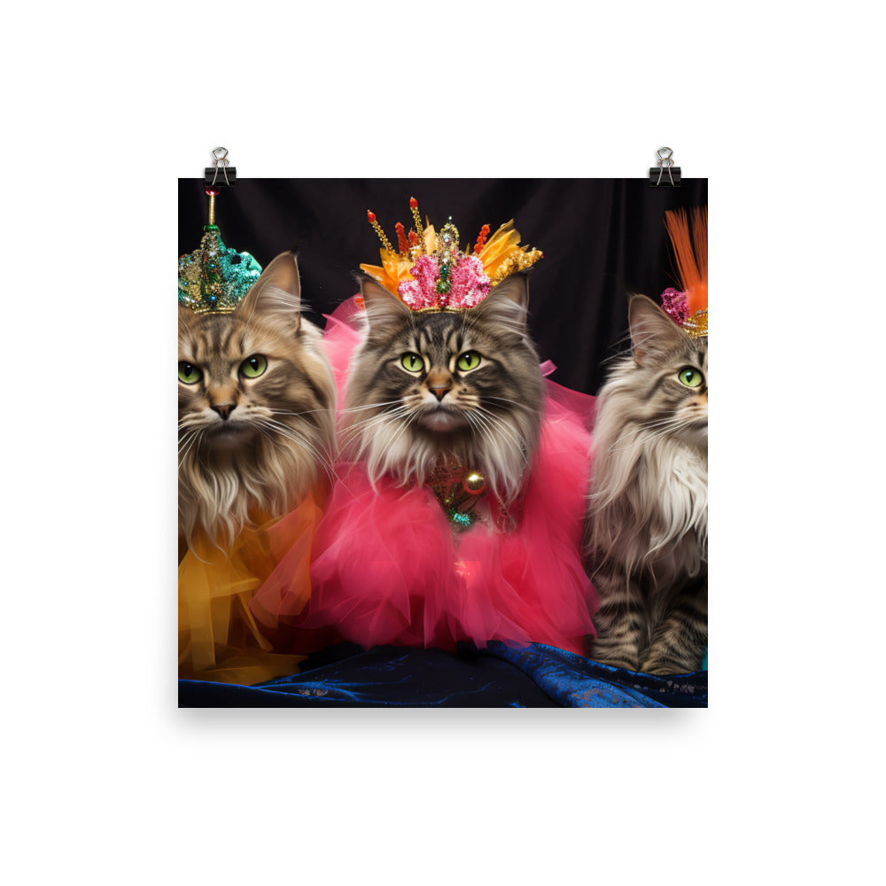 Maine Coon Photo paper poster - PosterfyAI.com