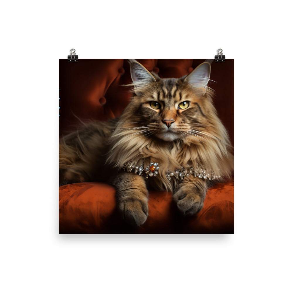 Maine Coon Photo paper poster - PosterfyAI.com