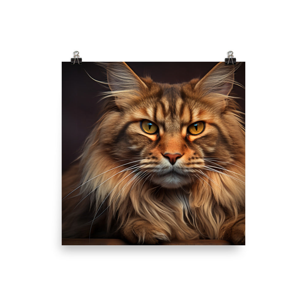 Maine Coon Photo paper poster - PosterfyAI.com