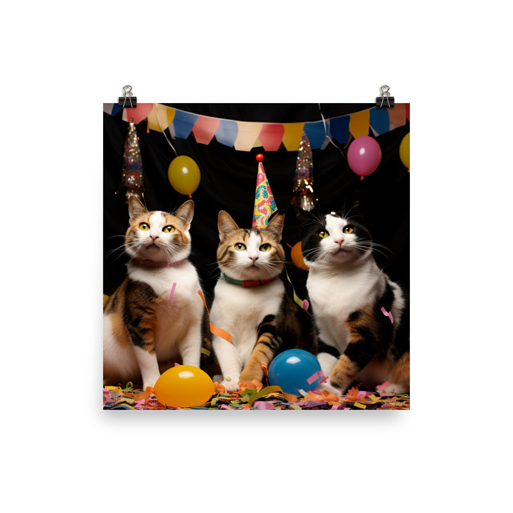 Japanese Bobtail Photo paper poster - PosterfyAI.com